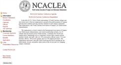 Desktop Screenshot of ncaclea.org